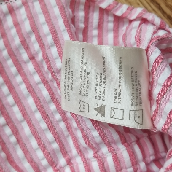 (M) Denver Hayes Striped Spaghetti Strap Tank Top Button Detail Cottagecore Cute - Picture 9 of 9